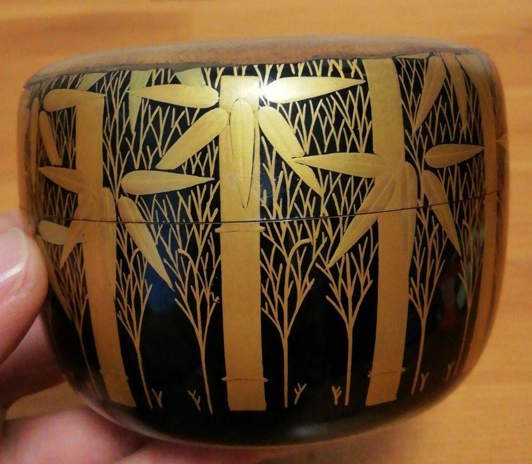 雲斎作　竹林　蒔絵　棗　共箱　茶道具
