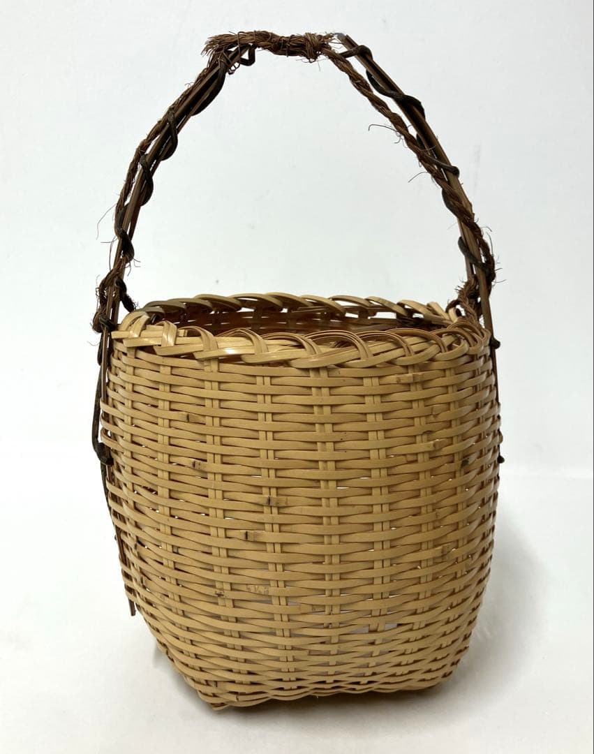 茶道道具　さざえ篭　竹宝斉作