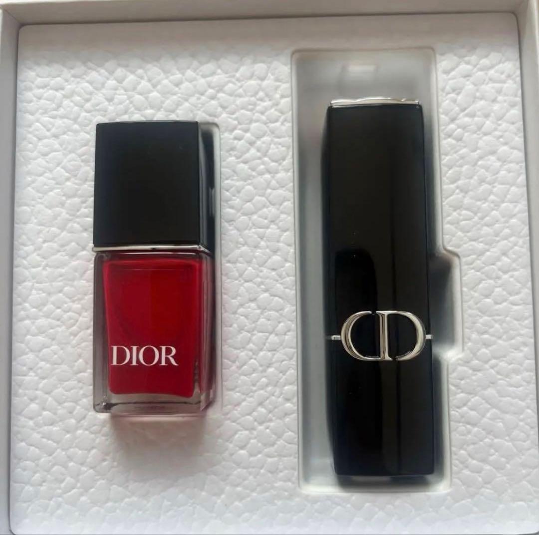 新品未使用DIOR ディオール コスメセット ネイル 口紅 ポーチ キーリング