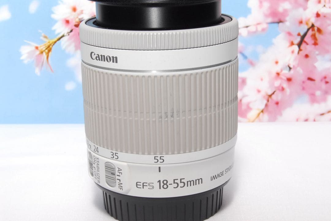 大人気ホワイト❤️Canon Kiss X7❤️女性人気❤️ダブルレンズキット