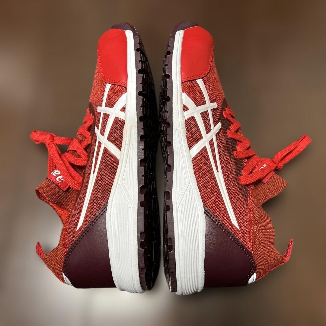 asics アシックス　安全靴　ウインジョブ　美品　25.5cm レッド