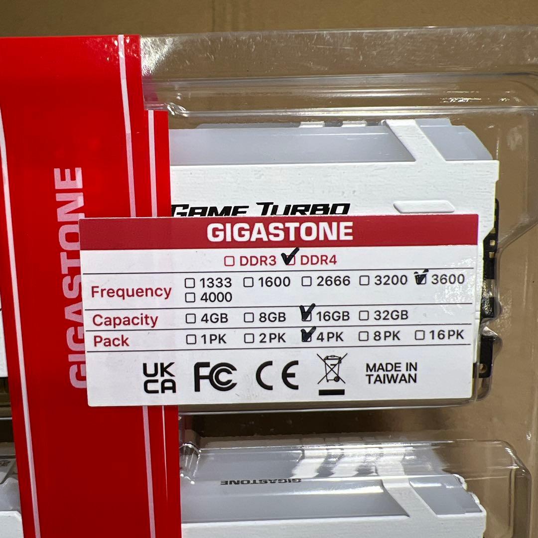 新品未開封GIGASTONE Game TURBO 16GBx4枚