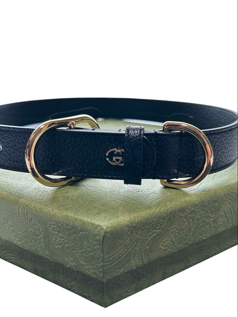 新品 GUCCI インターロッキングG ラージ ペット 愛犬 首輪 レザー XL