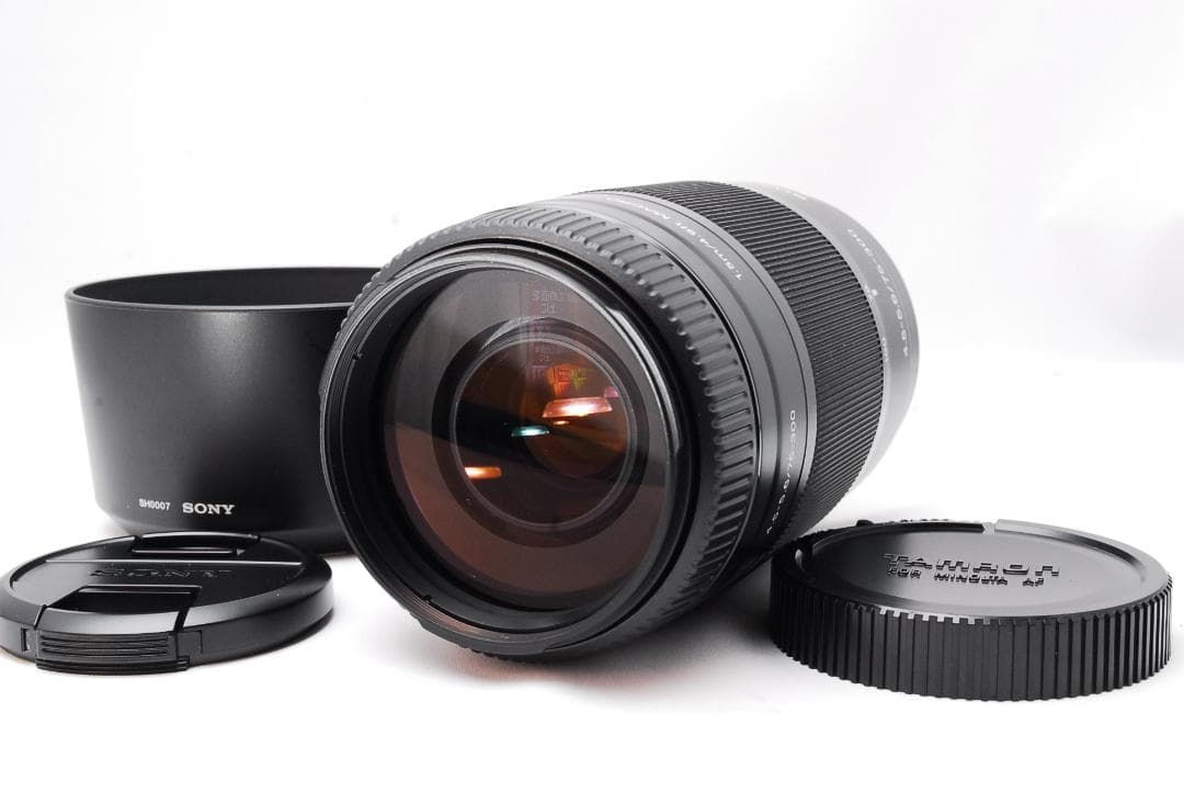 ♥ SONY ソニー75-300mm ♥ 望遠レンズ フード付き 【美品】