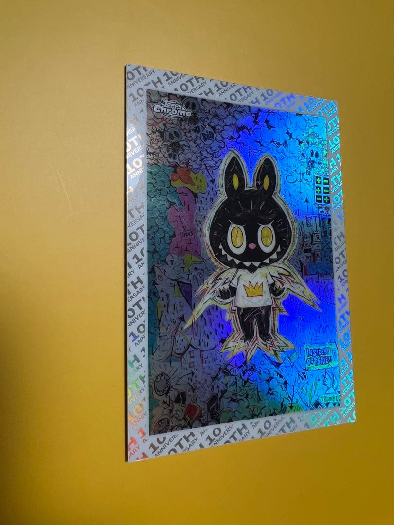 レア！　topps chrome labubu ラブブ　リフラクター　10th