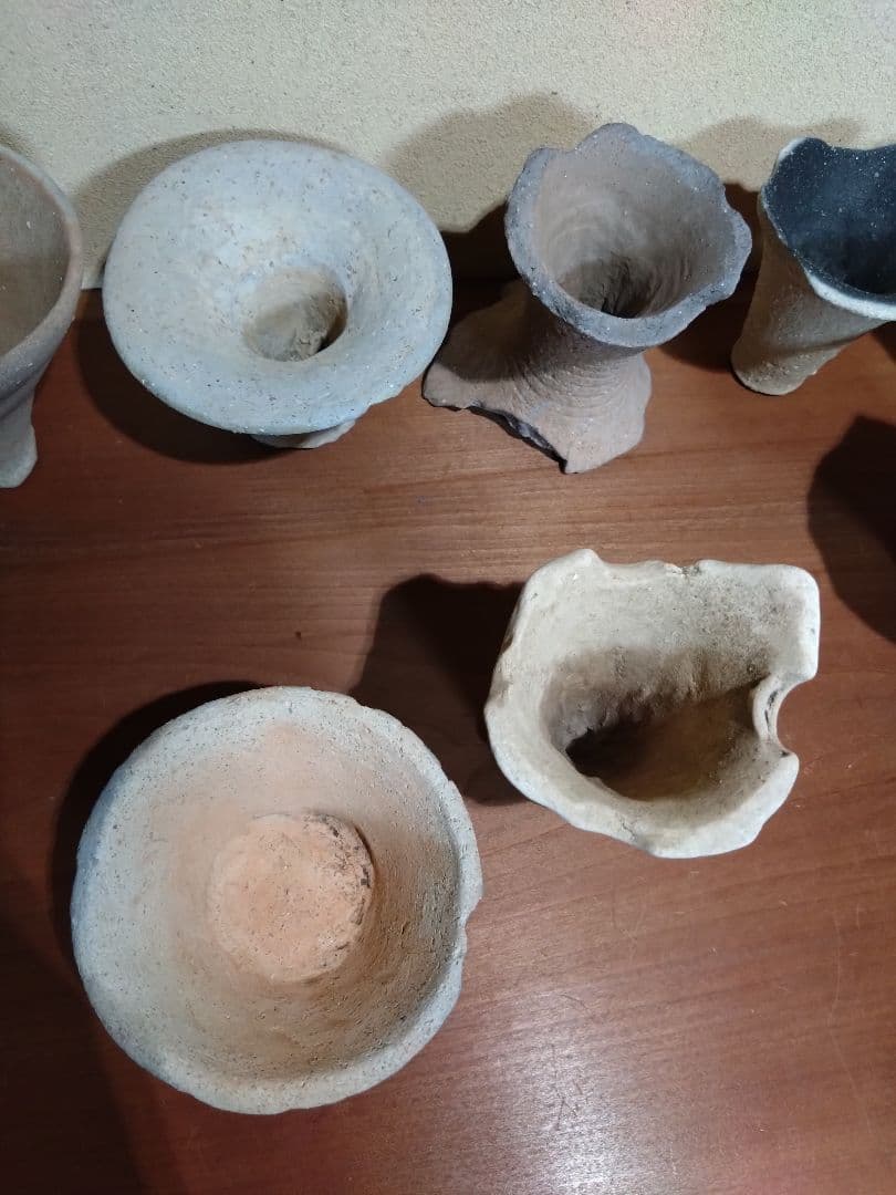 矢作川出土 弥生土器 残欠 土器 花器 ぐい呑み