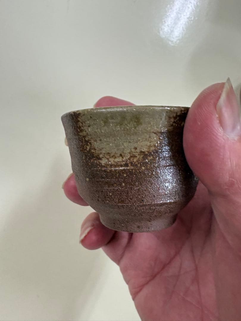 【備前焼】宝瓶 煎茶器セット 湯呑五客 陶印「真」 煎茶道具 誂え箱