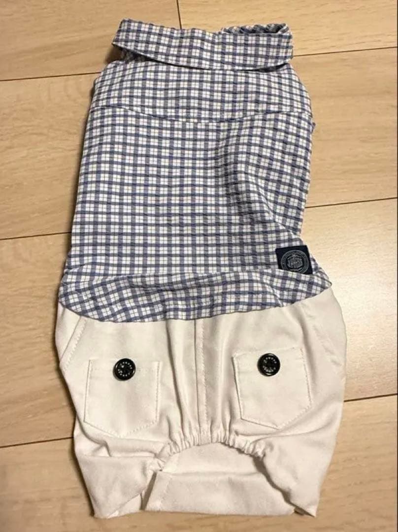 新品未使用【ペットパラダイス】J.PRESSロンパースSSサイズ韓国犬服