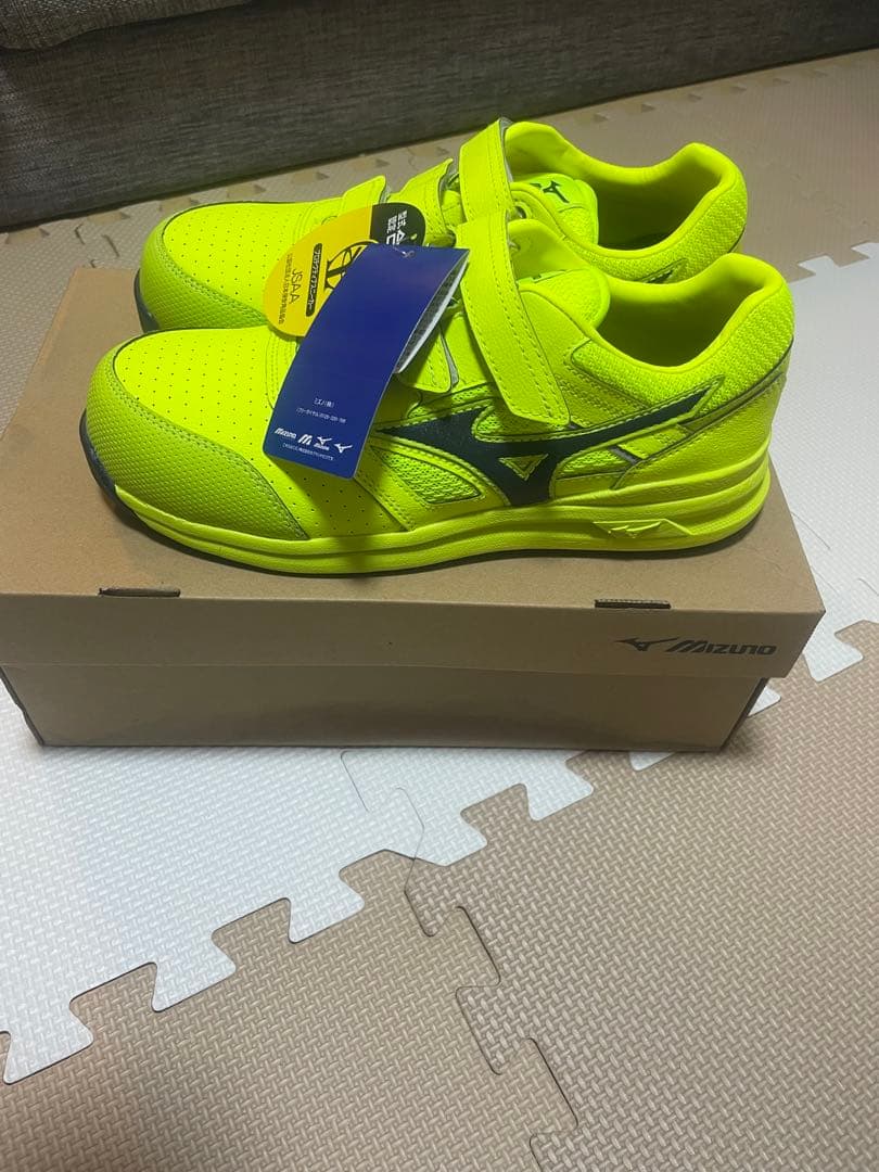 Mizuno 蛍光イエロー 安全靴