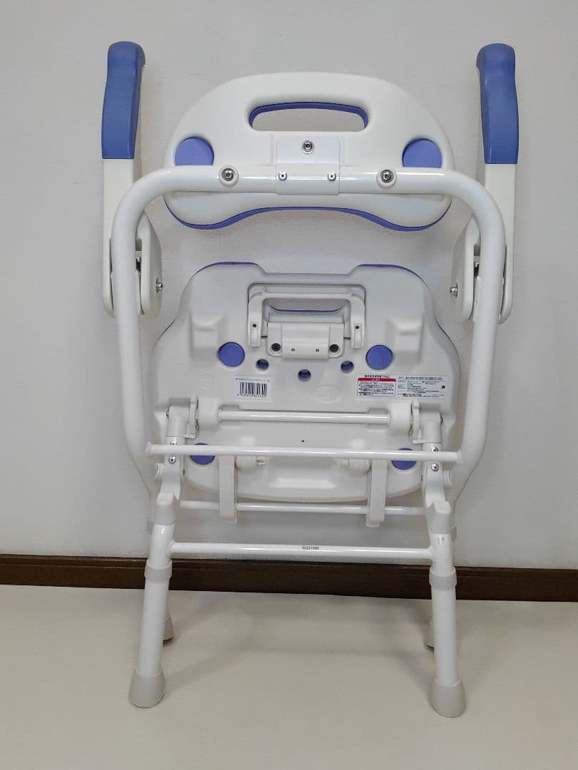 美品 安寿 折りたたみ シャワーベンチ FSフィット ブルー 送料無料