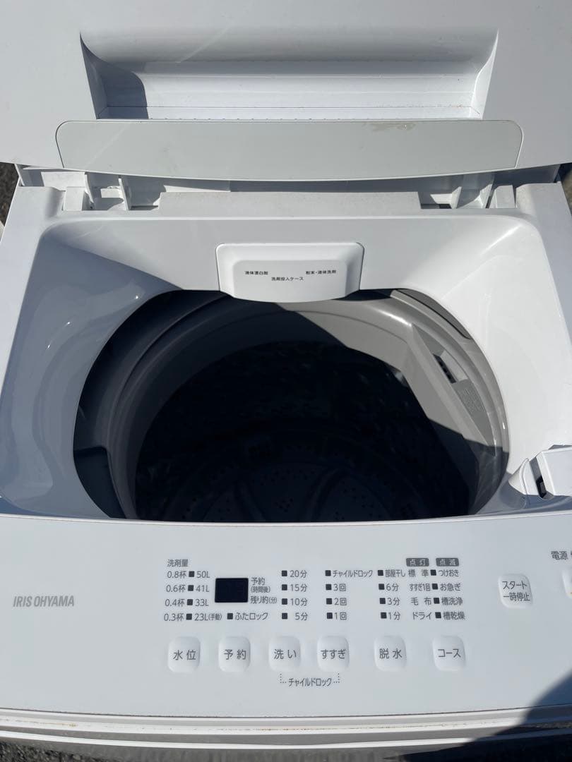 縦型洗濯機 アイリスオーヤマ IAW-T604E 6.0kg ホワイト本体