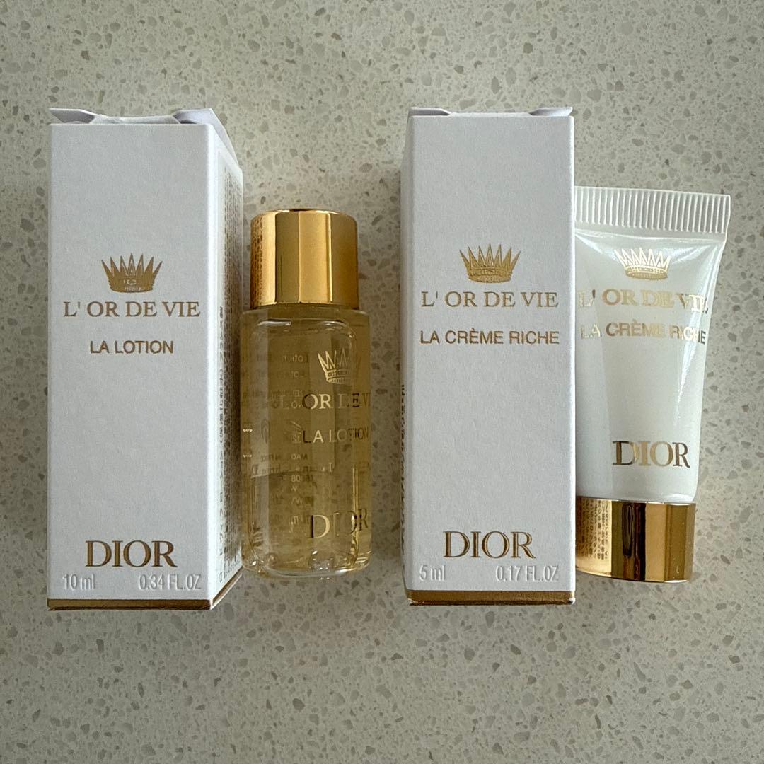 Dior L'OR DE VIE ローション　クリームリッシュサンプルセット