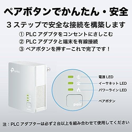 TP-Link PLCアダプター パワーライン インターネット接続 有線LANA