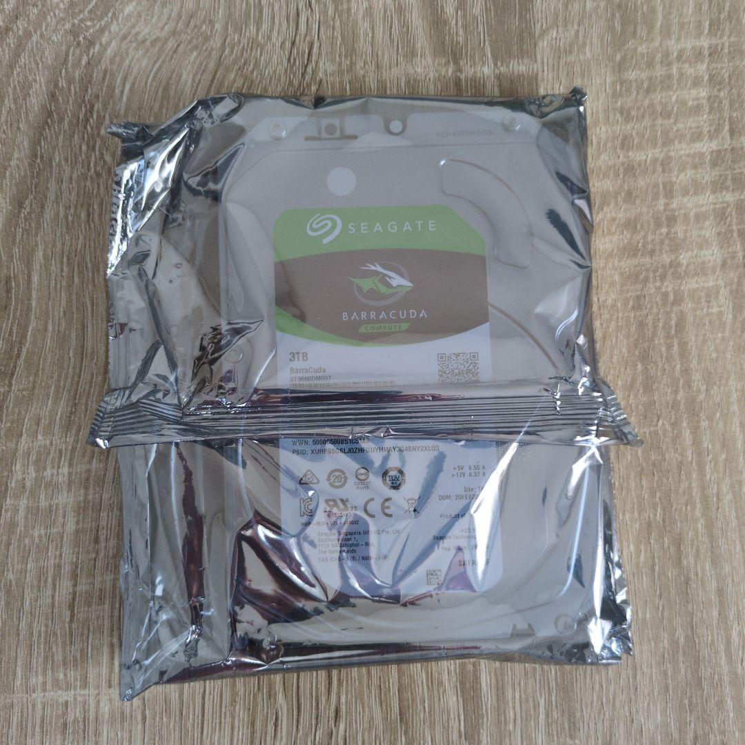 Seagate BarraCuda 3.5 3TB 内蔵HDD SATA 未開封