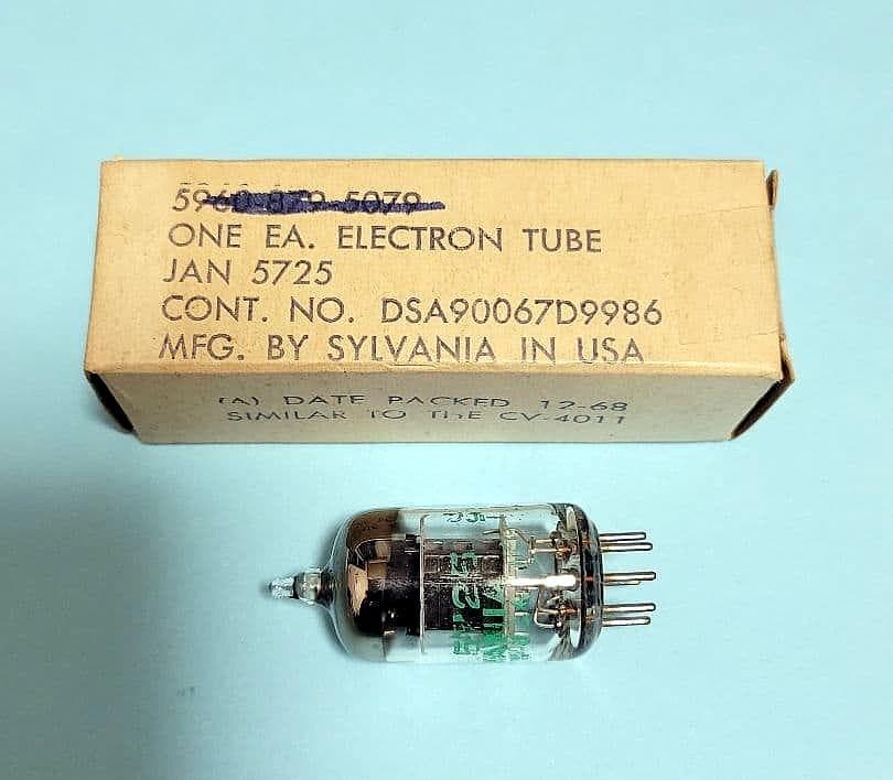 新品未使用真空管Sylvania JAN 5725（希少）　 M-798