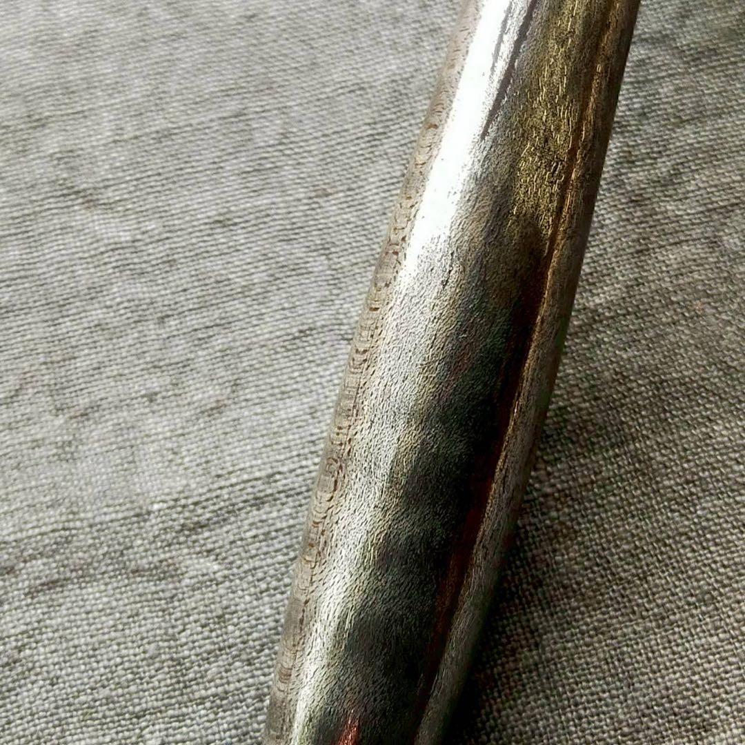 メタライズドウッド　楓　縮杢　ハンドメイド　シャープペン　0.5mm　シルバー