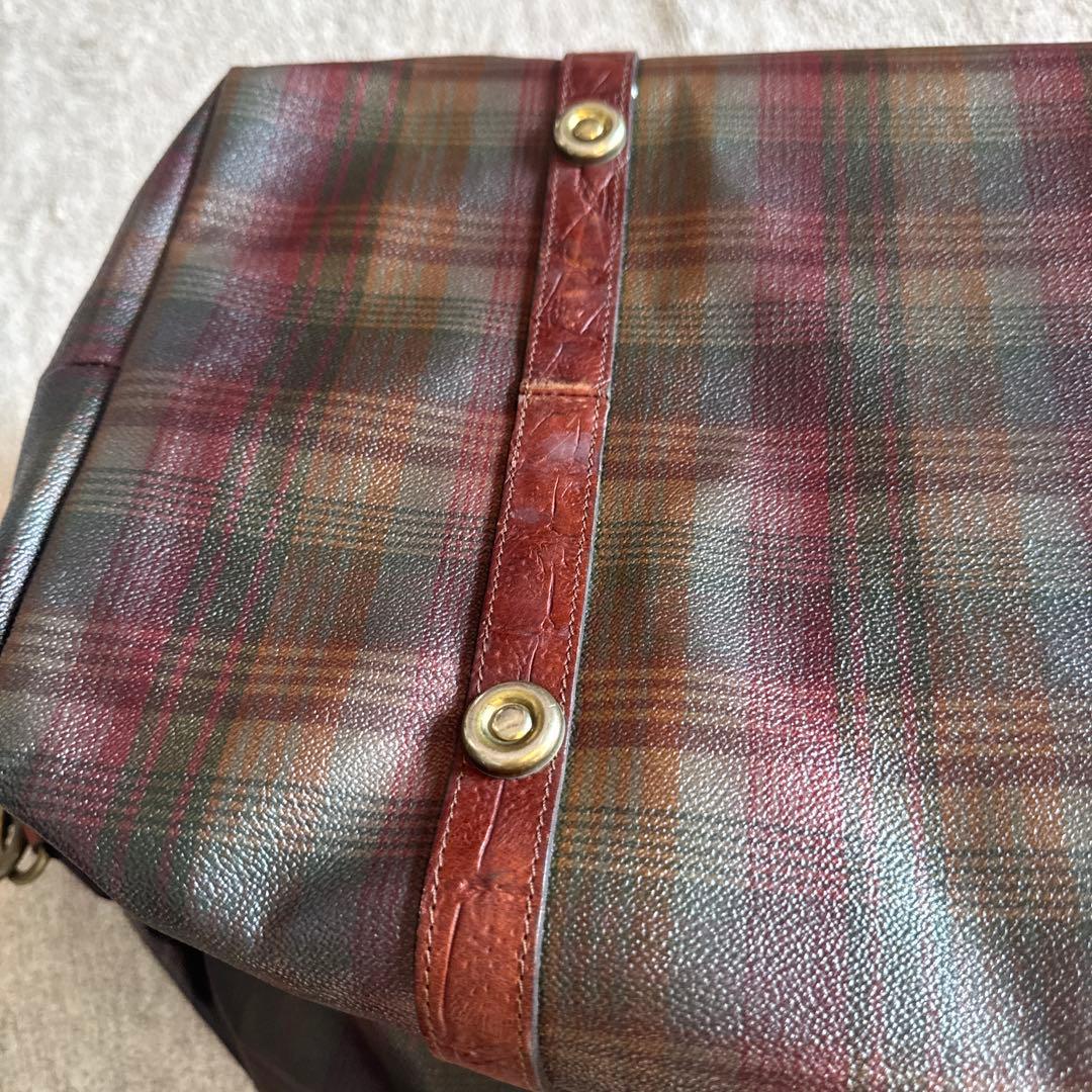 美品Mulberry ボストンバッグ 赤茶　マルベリー ￼英国製　ラグジュアリー