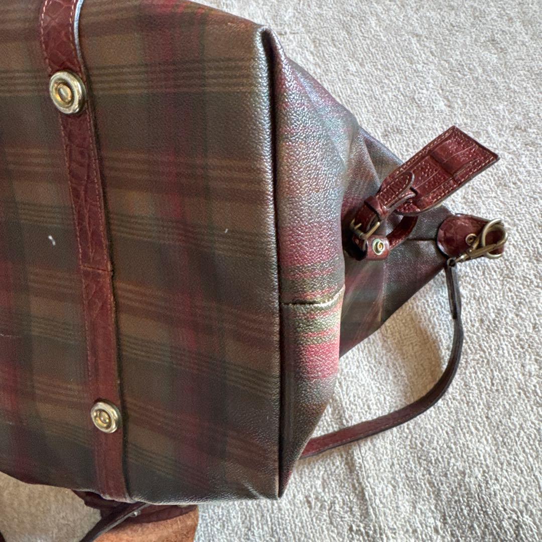 美品Mulberry ボストンバッグ 赤茶　マルベリー ￼英国製　ラグジュアリー