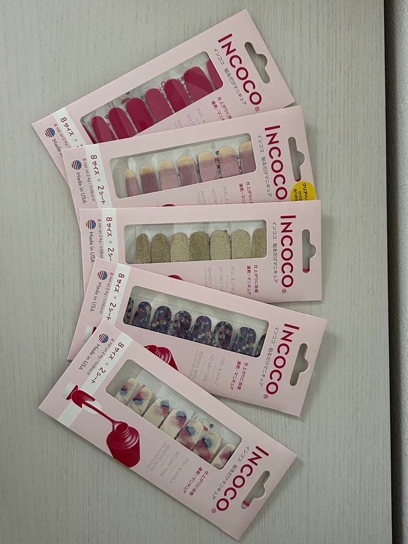 【バラ売り可能】未使用品　INCoco ネイルチップ 13セット