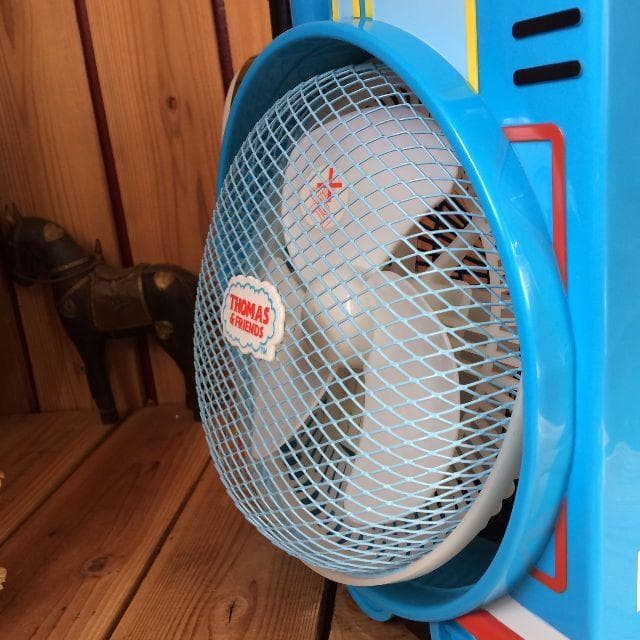 稀少レア*動作OK*きかんしゃトーマス*BOX扇風機*機関車*風量2段階切り替