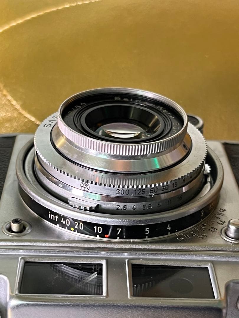 希少 Balda Super Baldina f2.8 蛇腹カメラ 革ケース付