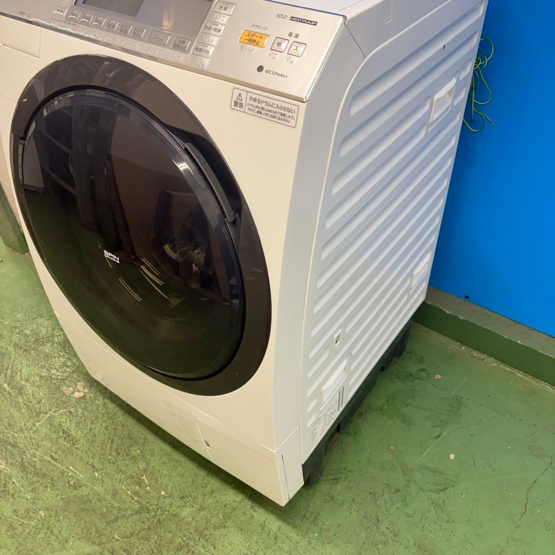 953 関東圏　ドラム式洗濯機　ヒートポンプ　保証付　左開き　10kg 6kg