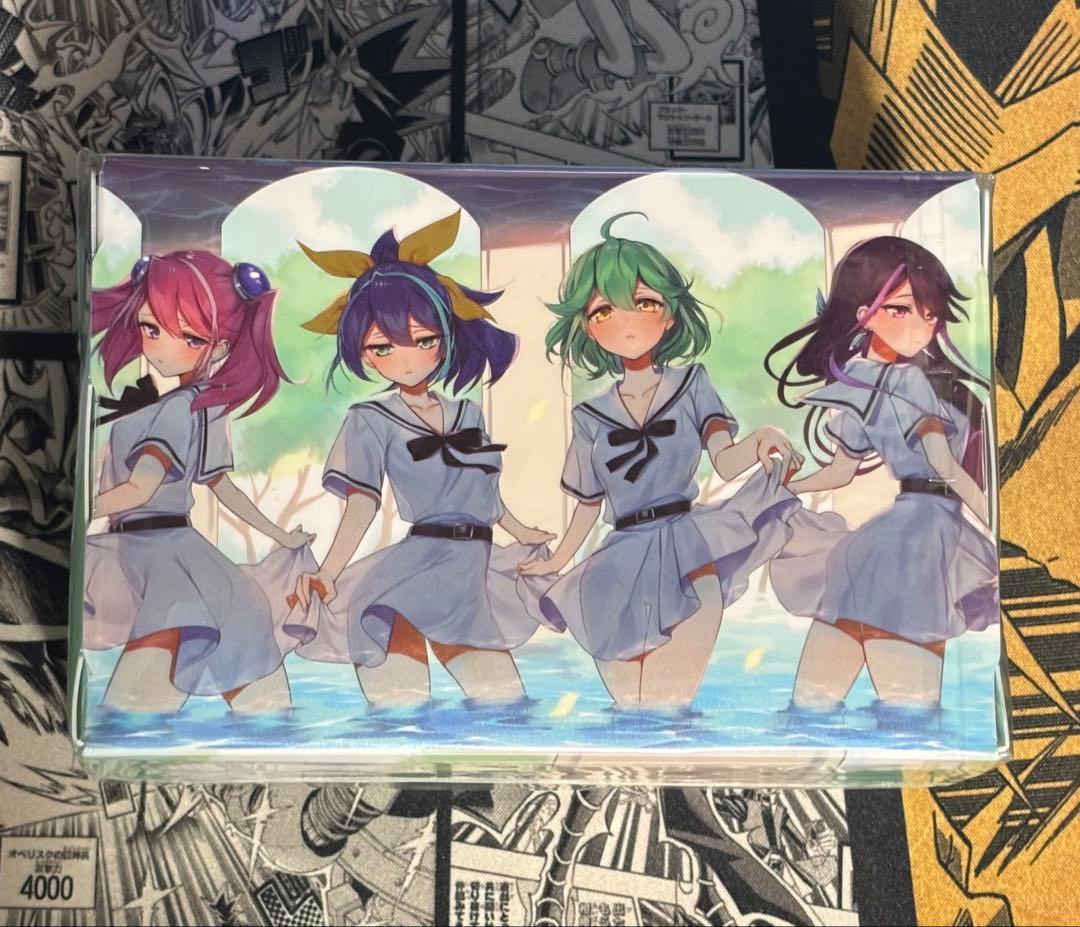 遊戯王 セレナ 白セーラー服 デュアルデッキケース ミッドナイトブルー