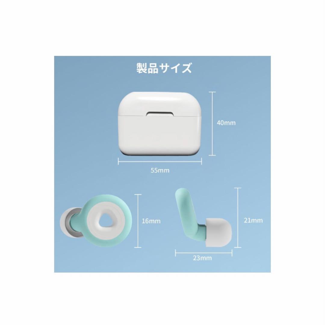 耳栓 睡眠用 静かさ 安眠 遮音40dB 耳痛くない 聴覚プロテクション 食品級