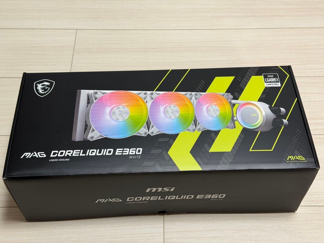 CPUクーラー：MSI MAG CORELIQUID E360
