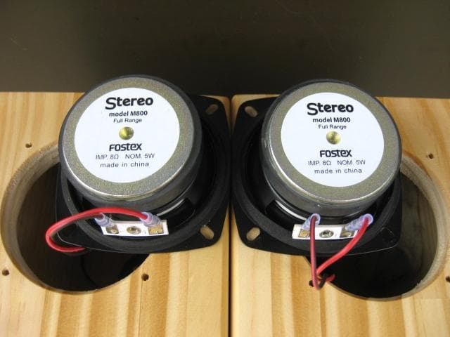 FOSTEX 　フルレンジスピーカー　自作　ペア