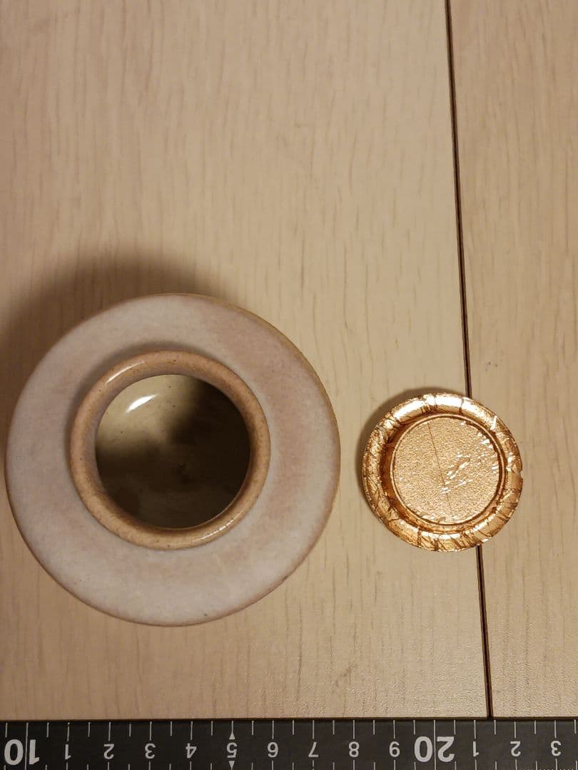 備前焼 陶古造 なつめ 茶入 仕覆 牙蓋 茶道具