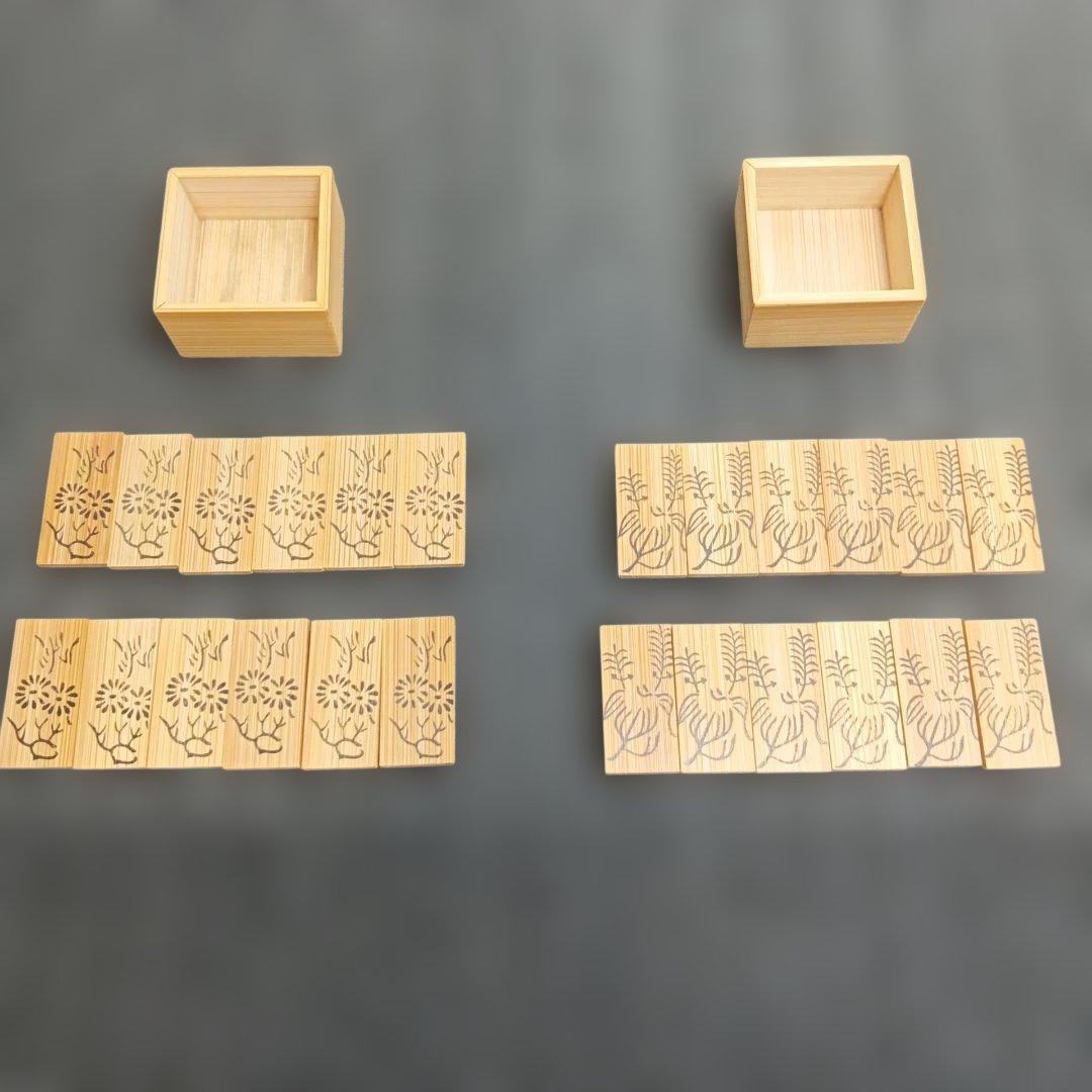 【美品】茶道具 白十種香札 白竹 七事式 裏千家 木箱入り