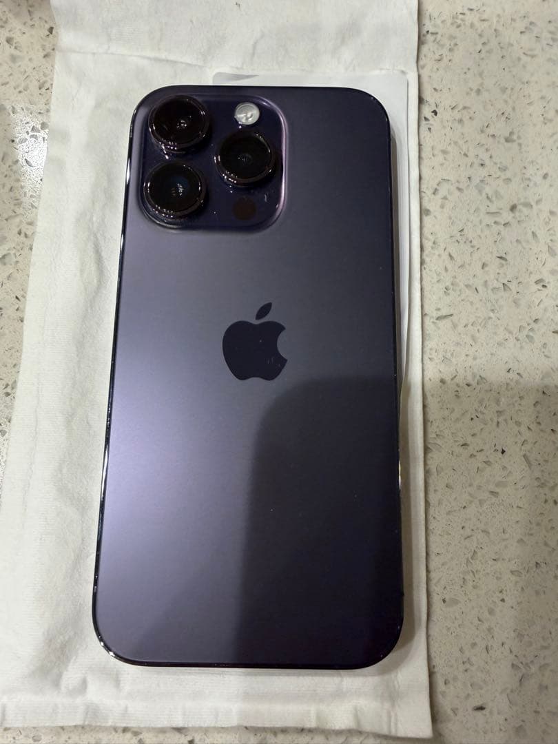 AppleiPhone 14 Pro 256ディープパープル バッテリー100%
