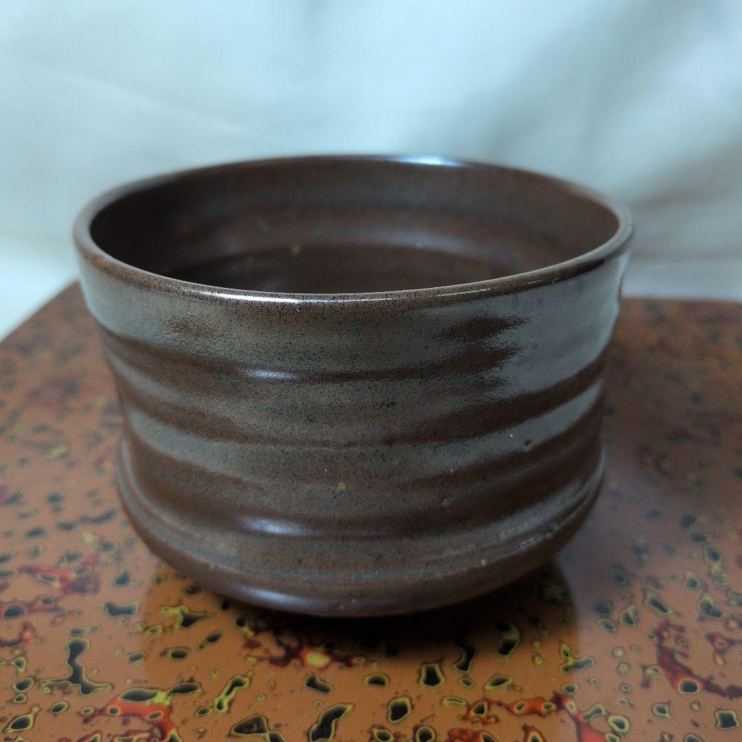 津軽の古い焼物　悪戸焼　抹茶碗　石岡銘