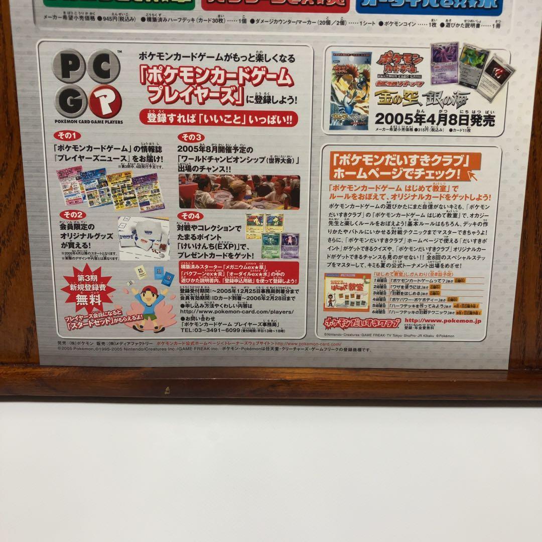 ポケモンカードゲーム メガニウム バクフーン オーダイル チラシ 2005 B