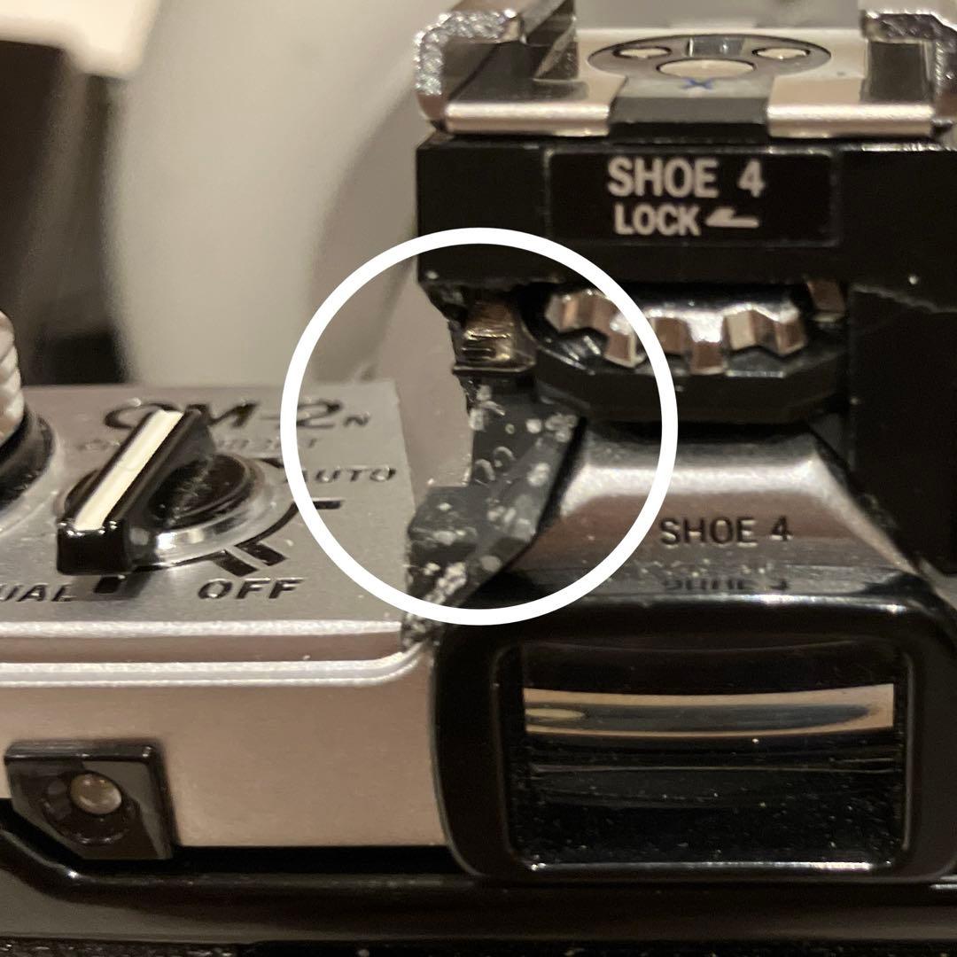 OLYMPUS OM-2N カメラ　望遠レンズ　フラッシュ　電池　動作確認不十分