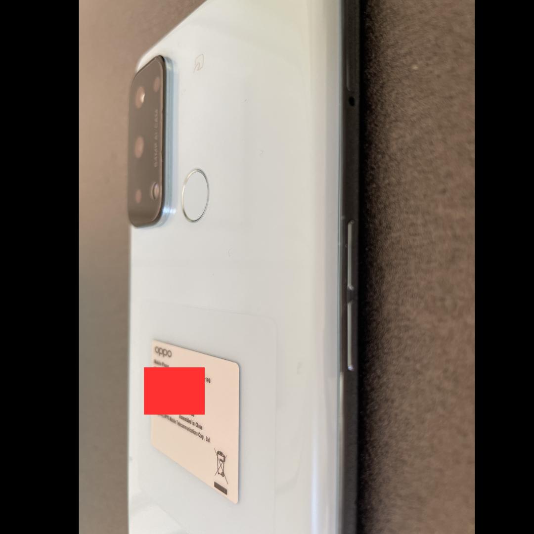 【美品】OPPO Reno5 A 5G 128GBアイスブルー SIMフリー