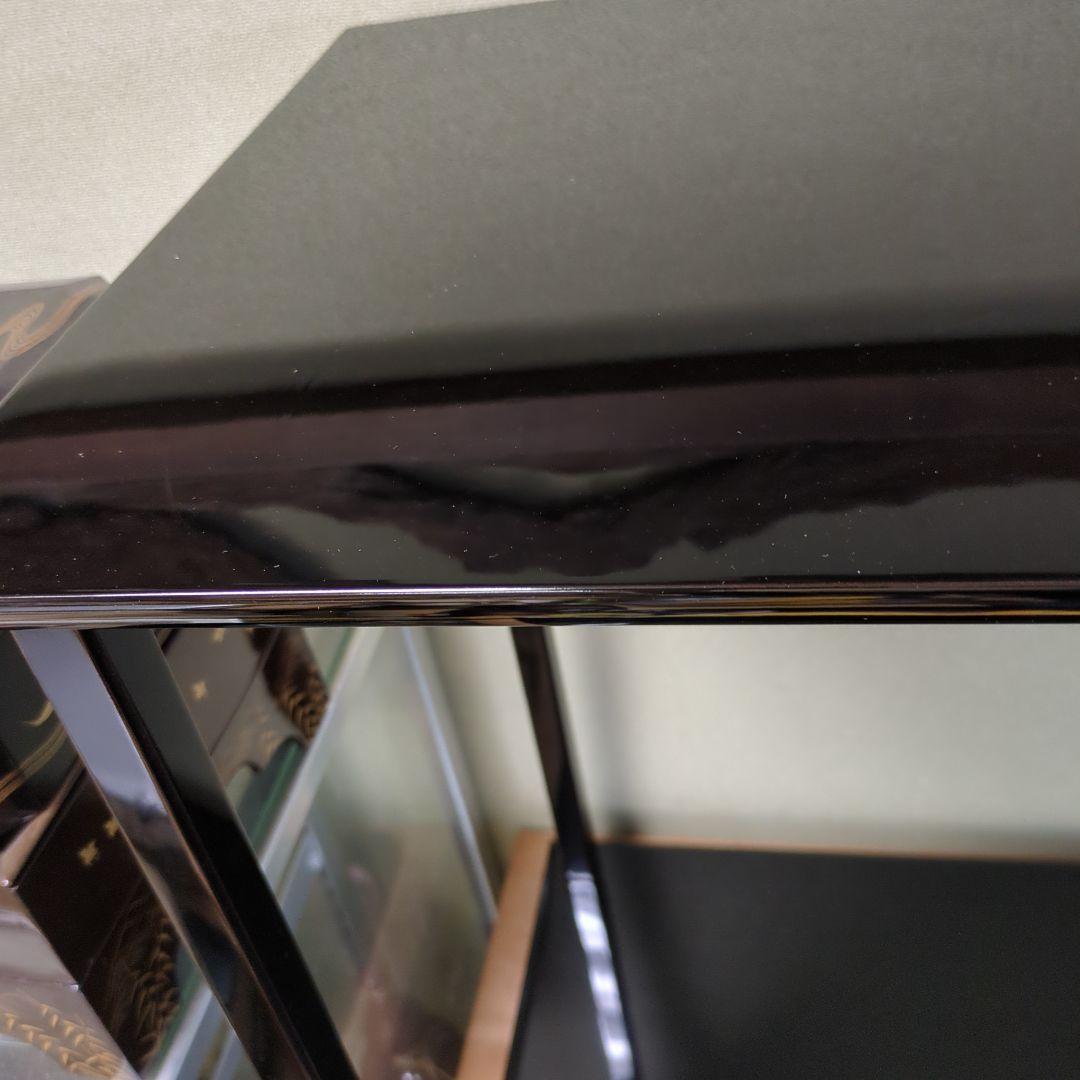 真台子　輪島塗　組み立て式　木製　漆器　茶道具　茶棚　棚　木箱