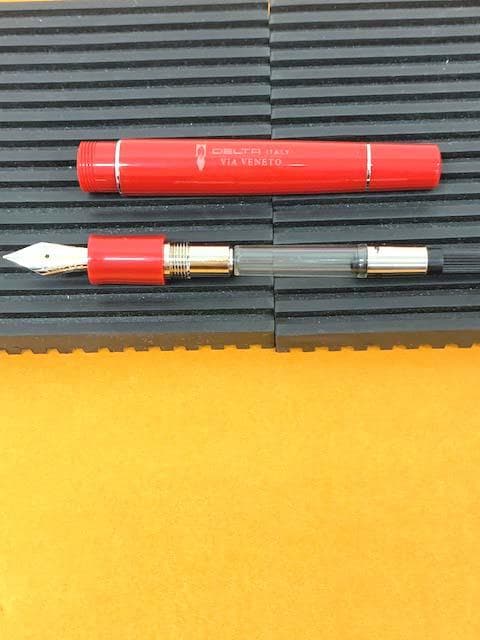 DELTA 万年筆 VIA VENETO ペン先 K14 ジャンク品として