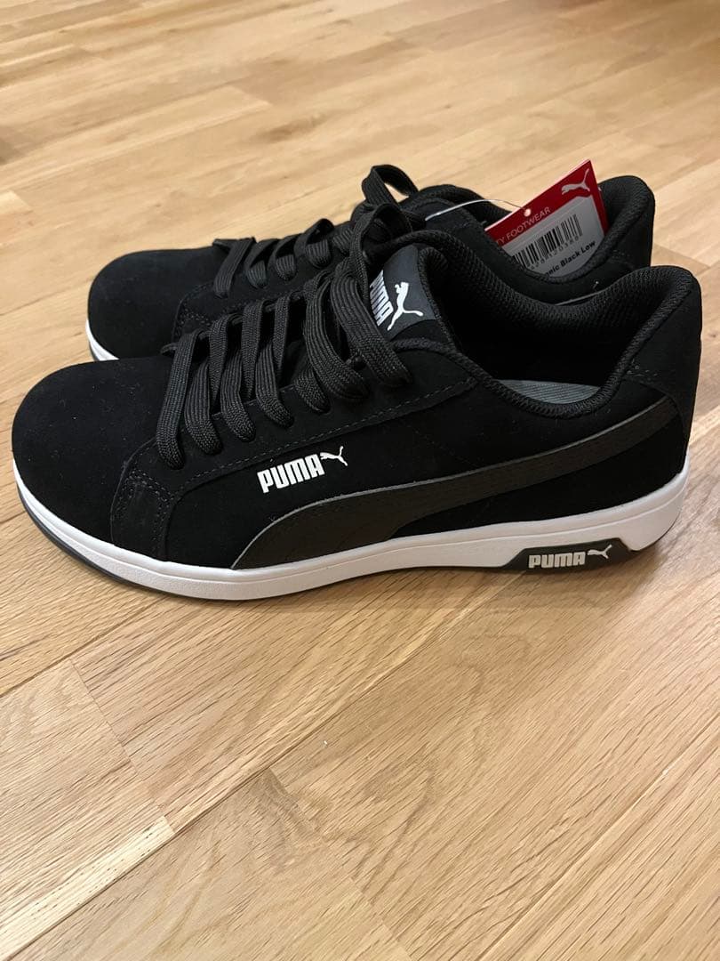 【新品タグ付】PUMA プーマ 安全靴 スエード 黒 27.0