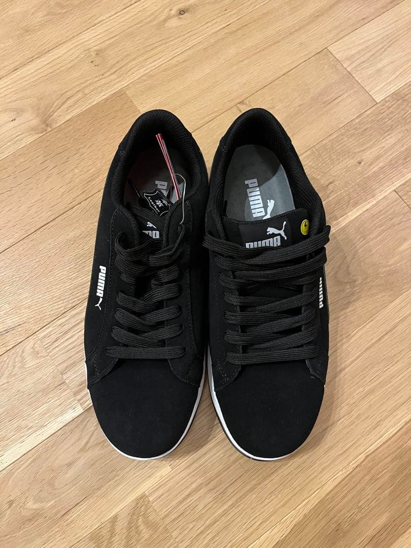 【新品タグ付】PUMA プーマ 安全靴 スエード 黒 27.0