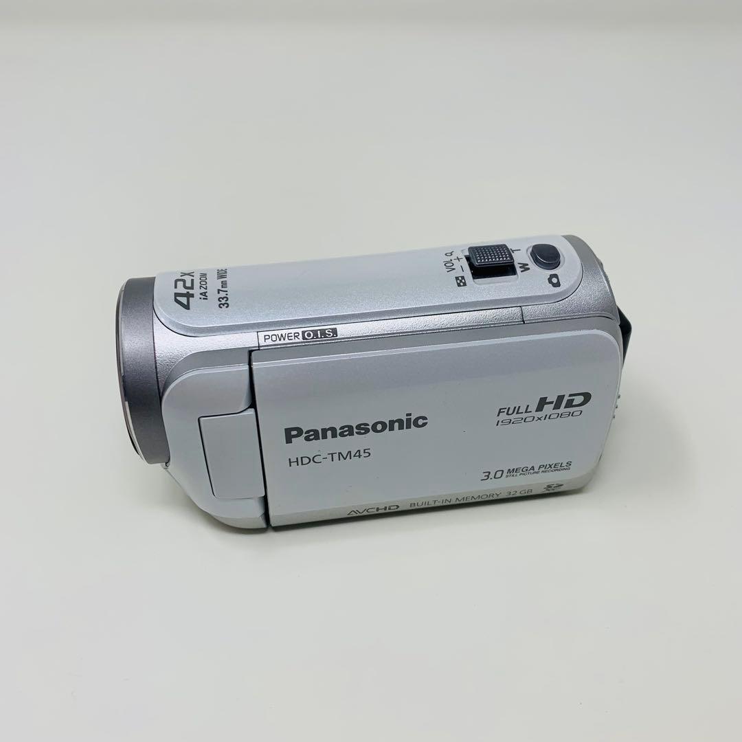 Panasonic HDC-TM45-W ビデオカメラ　動作品　パナソニック