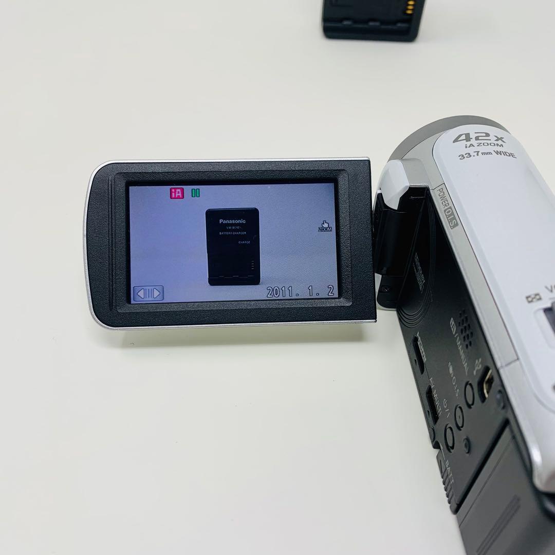 Panasonic HDC-TM45-W ビデオカメラ　動作品　パナソニック