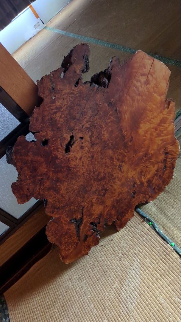一枚板　自然木の置物 約85×65