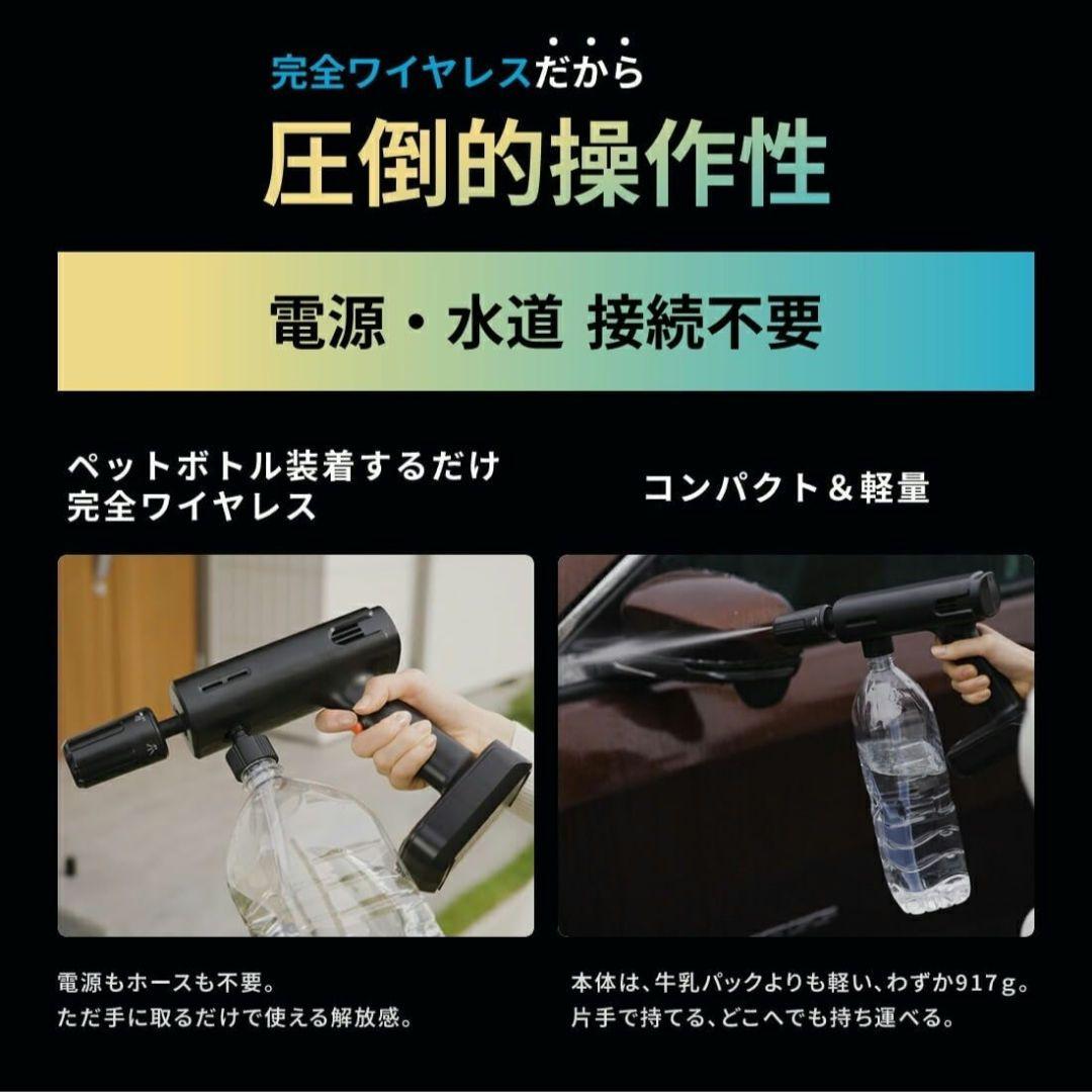 未使用✨T-PROFESSIONAL ハンディ高圧洗浄機　コードレス　谷村実業製