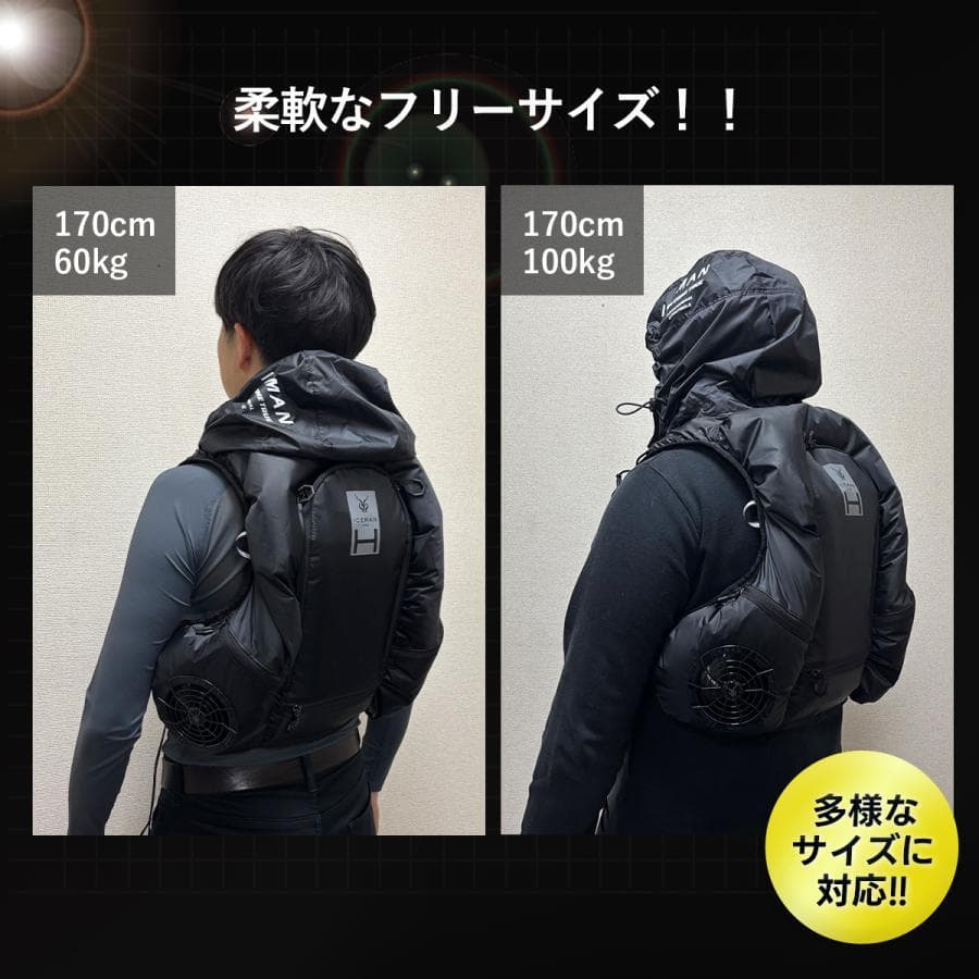 水冷&空調 ブラック×レッド アイスマン ハイブリッド プロ 山真製鋸