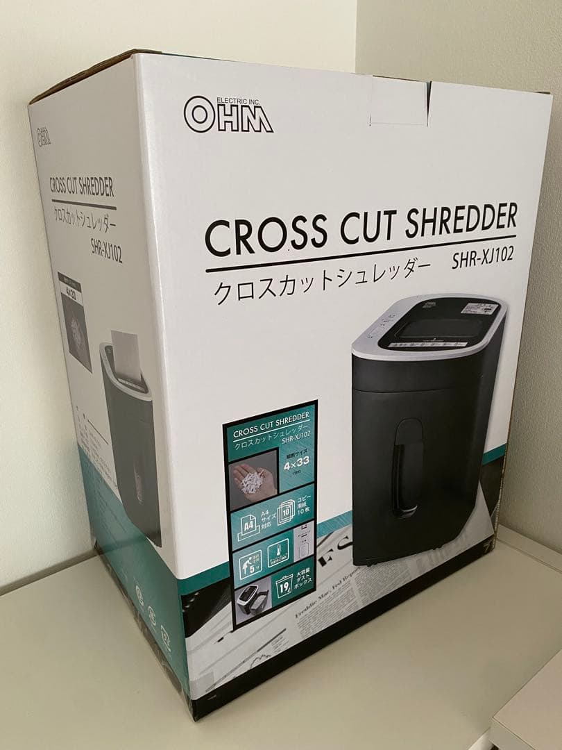 OHM クロスカットシュレッダー SHR-XJ102