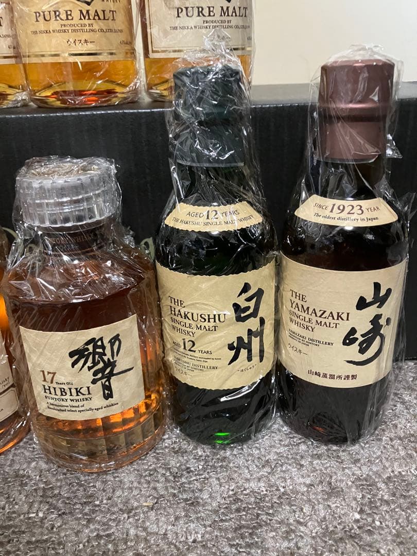 響17年　白州12年　竹鶴21年　竹鶴17年　宮城峡10年　ベビー180ml