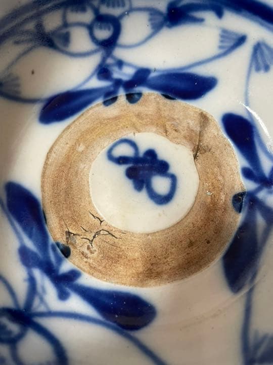 器　【m180 くらわんか　骨董　波佐見焼　古伊万里　時代物　染付　皿　茶碗】