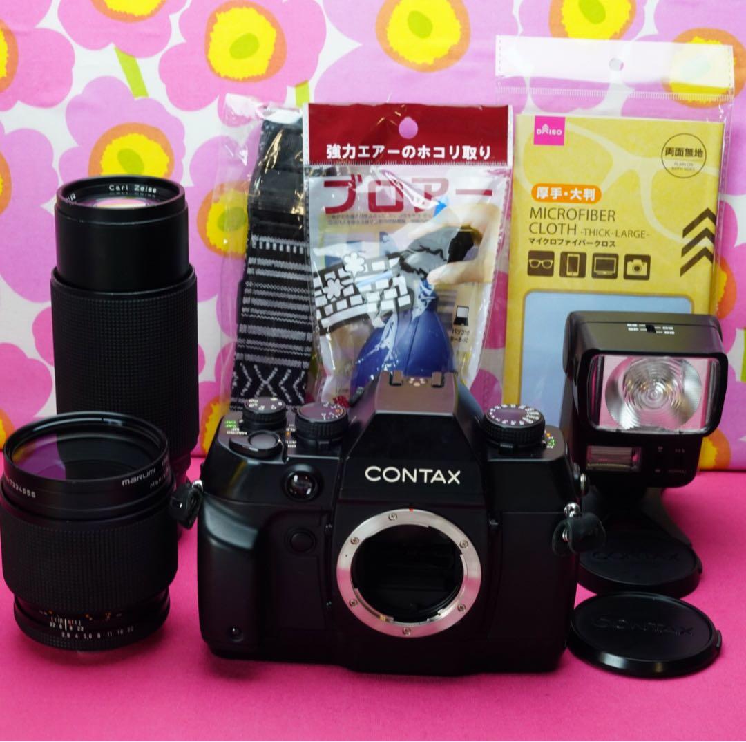 最強AFフィルムカメラ❤️コンタックスAX Zeissダブルレンズセット